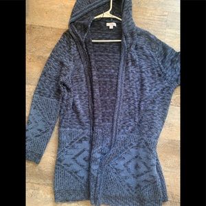 Blue cardigan